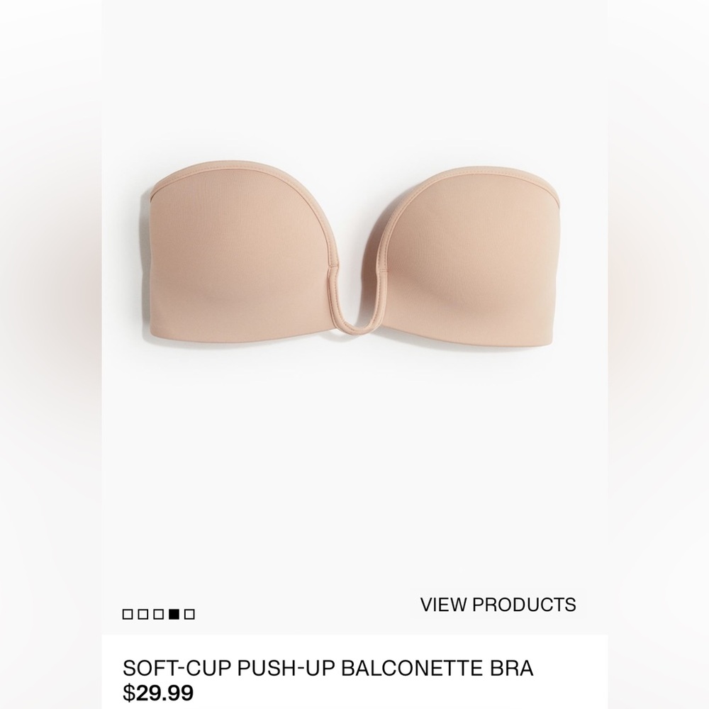 Soft Nude Balconnette Push Up Bra